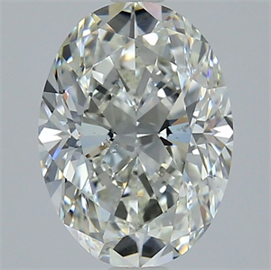 Picture of Natural Diamond 3.03 Carats, Oval with  Cut, I Color, SI1 Clarity and Certified by GIA