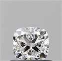 Natural Diamond 0.50 Carats, Cushion with  Cut, G Color, VVS1 Clarity and Certified by GIA