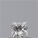 Diamante Natural 0.23 quilates, Princesa , Color E, claridad VVS2 y certificado GIA