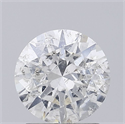 Natural Diamond 1.54 Carats, Round with Very Good Cut, H Color, I1 Clarity and Certified by IGI