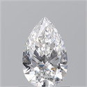 Natural Diamond 0.72 Carats, Pear with  Cut, D Color, VS2 Clarity and Certified by GIA