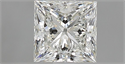 Natural Diamond 1.00 Carats, Princess with  Cut, I Color, VVS2 Clarity and Certified by GIA