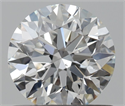 Diamante Natural 0.70 quilates, Redondo , Color D, claridad VS2 y certificado IGI