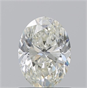 Natural Diamond 1.01 Carats, Oval with  Cut, J Color, SI2 Clarity and Certified by GIA