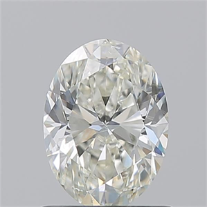 Picture of Natural Diamond 1.01 Carats, Oval with  Cut, J Color, SI2 Clarity and Certified by GIA