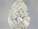Natural Diamond 0.40 Carats, Pear with  Cut, H Color, VS1 Clarity and Certified by IGI