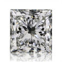 Natural Diamond 1.01 Carats, Princess with  Cut, I Color, VS1 Clarity and Certified by GIA