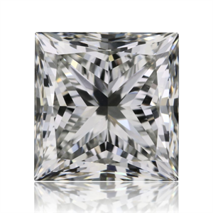 Picture of Natural Diamond 1.01 Carats, Princess with  Cut, I Color, VS1 Clarity and Certified by GIA