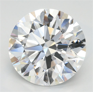 Picture of Lab Grown Diamond 3.18 Carats, Round with Ideal Cut, D Color, VVS1 Clarity and Certified by IGI