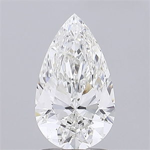 Picture of Natural Diamond 1.51 Carats, Pear with  Cut, H Color, SI1 Clarity and Certified by GIA