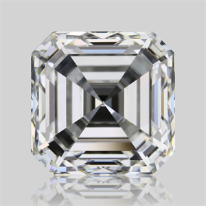 Picture of Natural Diamond 1.51 Carats, Asscher with  Cut, I Color, VS1 Clarity and Certified by GIA