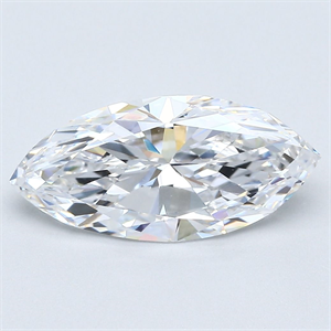 Picture of Natural Diamond 2.02 Carats, Marquise with  Cut, D Color, VVS2 Clarity and Certified by GIA