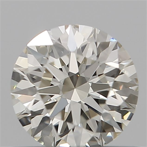 Picture of Natural Diamond 0.51 Carats, Round with Excellent Cut, L Color, VVS1 Clarity and Certified by GIA