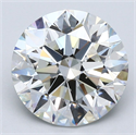 Diamante Natural 4.01 quilates, Redondo , Color H, claridad SI1 y certificado GIA