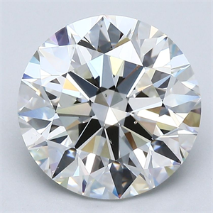 Foto Diamante Natural 4.01 quilates, Redondo , Color H, claridad SI1 y certificado GIA de