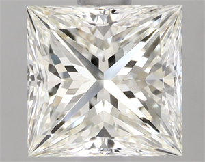 Picture of Natural Diamond 1.50 Carats, Princess with  Cut, J Color, VVS1 Clarity and Certified by IGI