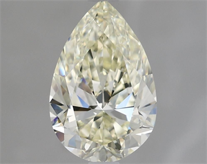 Picture of Natural Diamond 1.55 Carats, Pear with  Cut, N Color, VVS2 Clarity and Certified by GIA