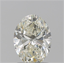 Natural Diamond 1.50 Carats, Oval with  Cut, K Color, VS1 Clarity and Certified by GIA