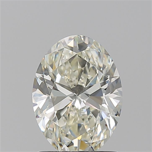 Picture of Natural Diamond 1.50 Carats, Oval with  Cut, K Color, VS1 Clarity and Certified by GIA