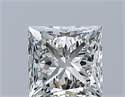 Natural Diamond 0.50 Carats, Princess with  Cut, J Color, VS1 Clarity and Certified by GIA