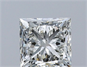 Natural Diamond 0.50 Carats, Princess with  Cut, J Color, VS1 Clarity and Certified by GIA