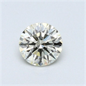 Natural Diamond 0.43 Carats, Round with Excellent Cut, M Color, SI1 Clarity and Certified by GIA
