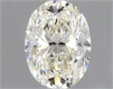 Natural Diamond 1.01 Carats, Oval with  Cut, J Color, VVS2 Clarity and Certified by GIA