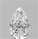 Natural Diamond 0.54 Carats, Pear with  Cut, E Color, VVS1 Clarity and Certified by GIA
