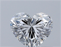 Natural Diamond 0.50 Carats, Heart with  Cut, D Color, SI2 Clarity and Certified by GIA