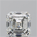 Natural Diamond 1.01 Carats, Asscher with  Cut, I Color, VS1 Clarity and Certified by GIA