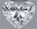 Natural Diamond 0.34 Carats, Heart with  Cut, F Color, VS2 Clarity and Certified by GIA
