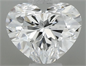 Natural Diamond 0.30 Carats, Heart with  Cut, D Color, SI1 Clarity and Certified by GIA