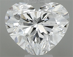 Foto Diamante Natural 0.30 quilates, Corazón , Color D, claridad SI1 y certificado GIA de