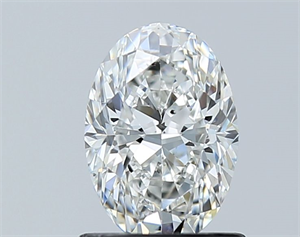 Picture of Natural Diamond 1.00 Carats, Oval with  Cut, F Color, SI1 Clarity and Certified by GIA