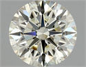 Natural Diamond 1.01 Carats, Round with Excellent Cut, L Color, VS2 Clarity and Certified by GIA