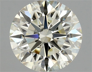 Picture of Natural Diamond 1.01 Carats, Round with Excellent Cut, L Color, VS2 Clarity and Certified by GIA