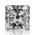 Natural Diamond 1.01 Carats, Princess with  Cut, F Color, VVS2 Clarity and Certified by GIA