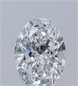 Diamante Natural 0.50 quilates, Ovalado , Color E, claridad VVS2 y certificado GIA