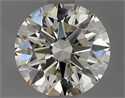 Natural Diamond 1.01 Carats, Round with Excellent Cut, I Color, VS2 Clarity and Certified by IGI