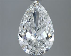 Picture of Natural Diamond 2.02 Carats, Pear with  Cut, F Color, VS1 Clarity and Certified by GIA