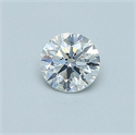 Natural Diamond 0.42 Carats, Round with Excellent Cut, E Color, SI1 Clarity and Certified by GIA