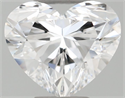 Natural Diamond 0.40 Carats, Heart with  Cut, D Color, VVS1 Clarity and Certified by GIA