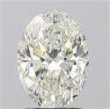 Natural Diamond 1.50 Carats, Oval with  Cut, I Color, VS1 Clarity and Certified by IGI