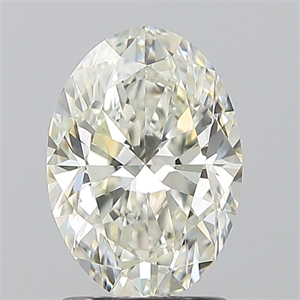 Picture of Natural Diamond 1.50 Carats, Oval with  Cut, I Color, VS1 Clarity and Certified by IGI
