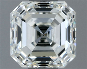 Picture of Natural Diamond 1.02 Carats, Asscher with  Cut, H Color, VS1 Clarity and Certified by IGI