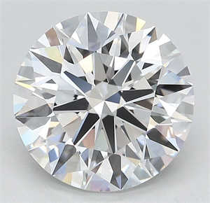 Picture of Lab Grown Diamond 3.60 Carats, Round with Ideal Cut, D Color, IF Clarity and Certified by IGI