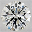 Natural Diamond 0.57 Carats, Round with Excellent Cut, J Color, VVS1 Clarity and Certified by GIA