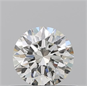 Natural Diamond 0.51 Carats, Round with Excellent Cut, J Color, IF Clarity and Certified by GIA