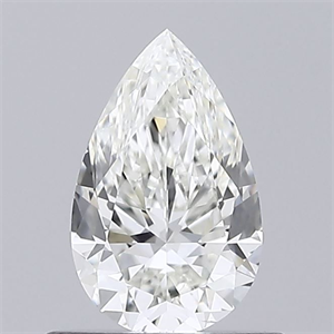 Picture of Natural Diamond 0.50 Carats, Pear with  Cut, I Color, VS2 Clarity and Certified by GIA