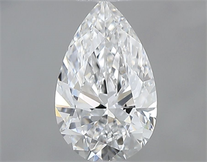 Picture of Natural Diamond 0.58 Carats, Pear with  Cut, E Color, VVS2 Clarity and Certified by GIA